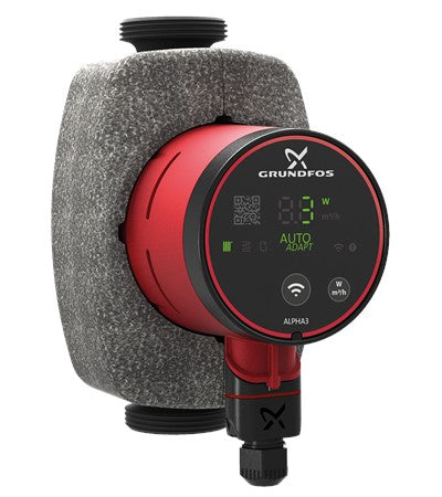 Grundfos Nassläufer-Umwälzpumpen ALPHA3 25-60 180 - Art. 99371929