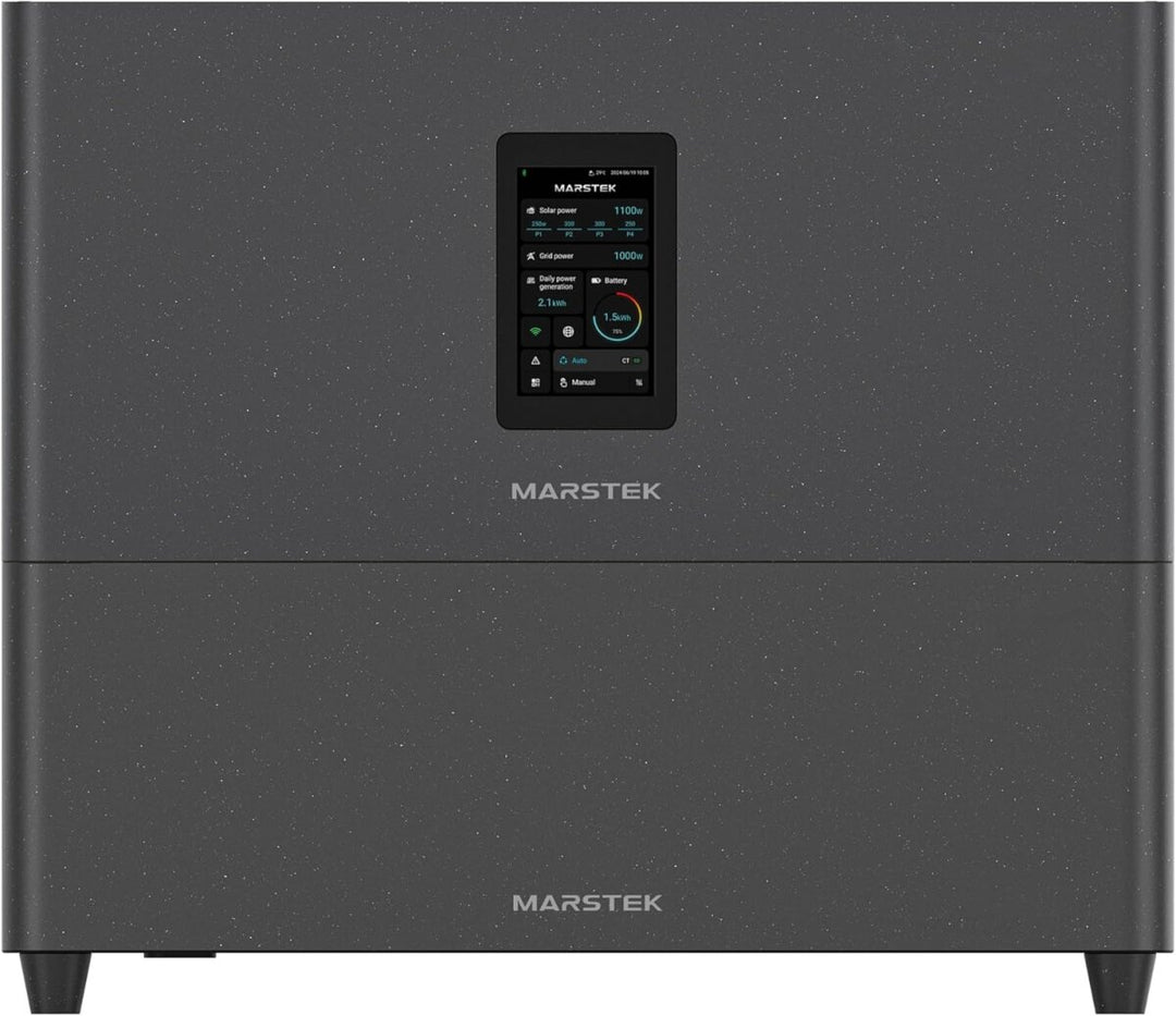 MARSTEK Solarspeicher 5,120Wh Solarbank für Haus Balkon Terrasse mit Smart Meter