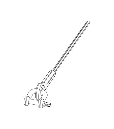 Grundfos Lifting wire D7, 10 m  - Art. 95037146