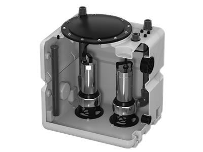 GRUNDFOS Doppelpumpenhebeanlage DUOLIFT.270.50.AP35/50B - Art. 97642388