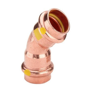 Viega Bogen 45° Ø 12, aus blankem Kupfer mit SC-Contur (Gas) PROFIPRESS G 346898