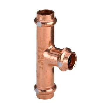 Viega T-Stück Ø 35 glänzendes Kupfer mit SC-Contur (Hochtemperatur) PROFIPRESS S 628604