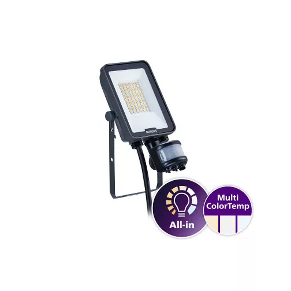 Philips LED-Strahler mit Bewegungsmelder 20 W, 3 Lichtfarben, IP65