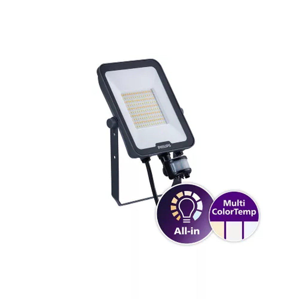 Philips LED-Strahler mit Bewegungsmelder 50 W, 3 Lichtfarben, IP65
