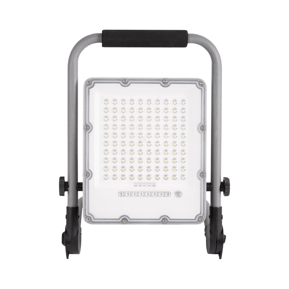 Novelite LED-Baustrahler tragbar 100 W, 6400 K, IP65, grau