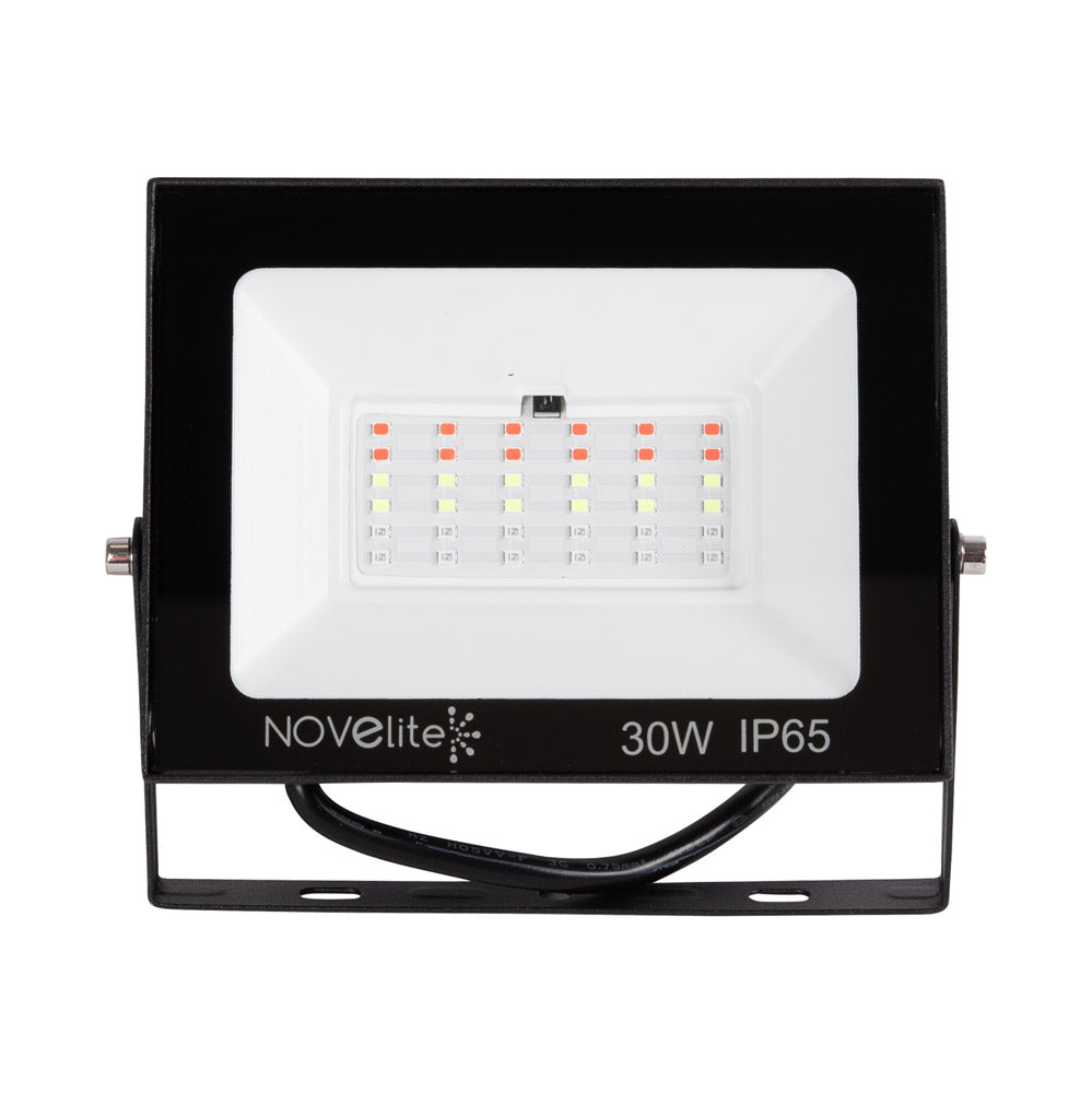 Novelite LED-Strahler RGB 30 W, IP65, mit Fernbedienung