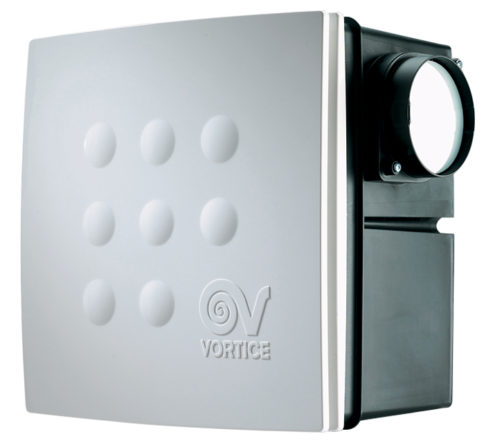 Vortice Quadro Micro 100 I – Radialventilator, Ø 100 mm, 100 m³/h