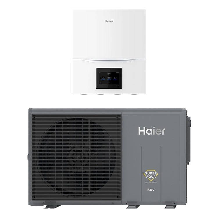 Haier R290 Monoblock System bestehend aus 16 kW einphasiger Wärmepumpe und Control BOX mit WLAN und Steuerung inklusive R290 MONOBLOCCO AW162MXGHA+ATW-A03N