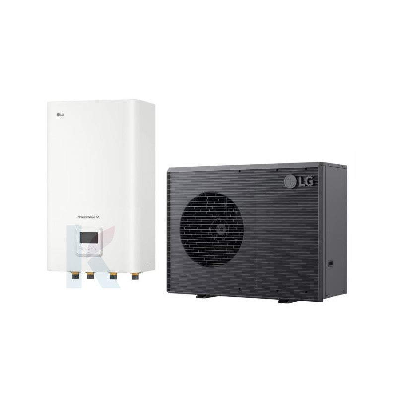 Solarics Lg HM073HF.UB40 + HN1639HC.NK0 – R290 Therma V Monoblock Wärmepumpe mit Hydro Unit
