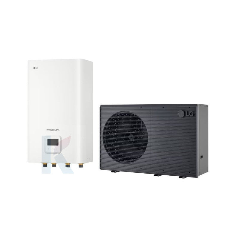 Solarics Lg HM161HF.UB60 + HN1616HC.NK0 – R290 Therma V Monoblock Wärmepumpe mit Hydro Unit