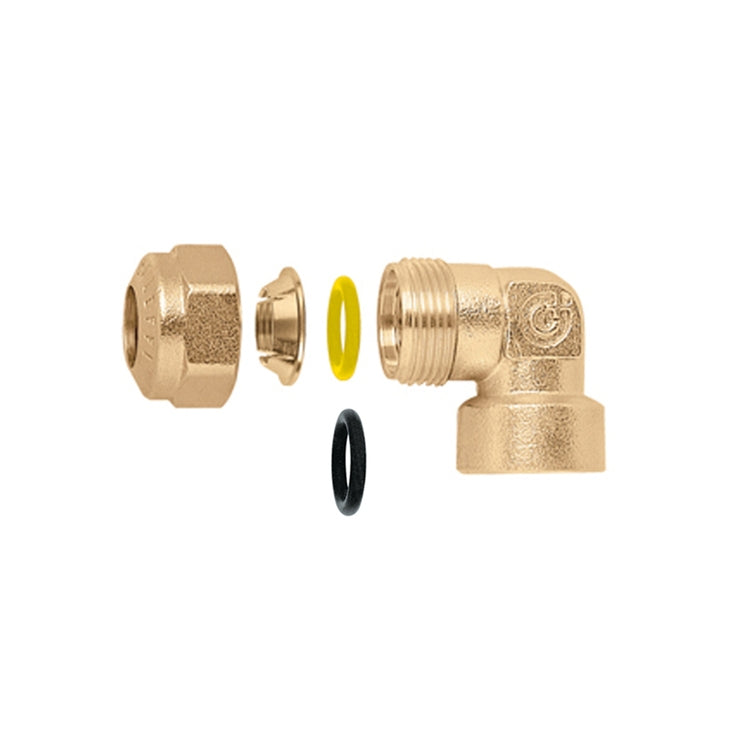 Caleffi Winkelanschluss weiblich, Anschluss 1/2" F - Ø 18 905848