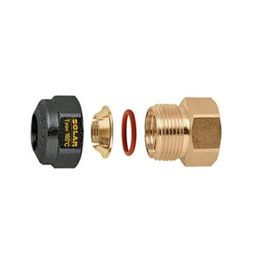 Caleffi Übergangsstück weiblich, mechanisch mit O-Ring-Dichtung für Solaranlagen 3/4” F - Ø 22 254052