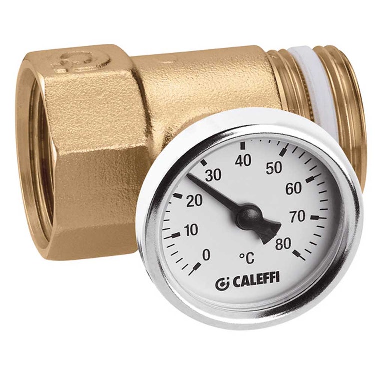 Caleffi Anschluss für Thermometerträger für Verteiler Serien 592 und 350 mit PTFE-Dichtung 1" F x M 392600