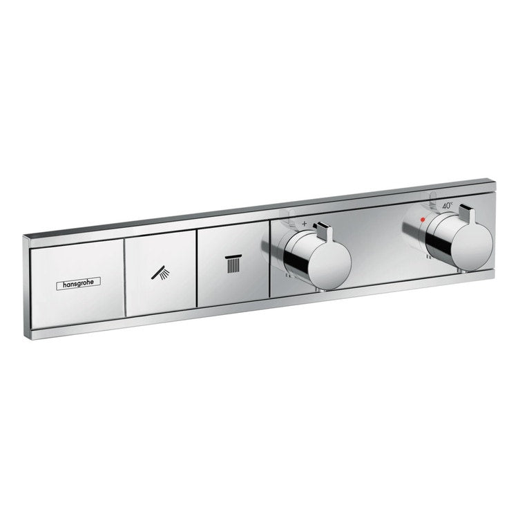 Hansgrohe Unterputz-Thermostatarmatur, 2 Anschlüsse, Chromoberfläche RAINSELECT 15380000