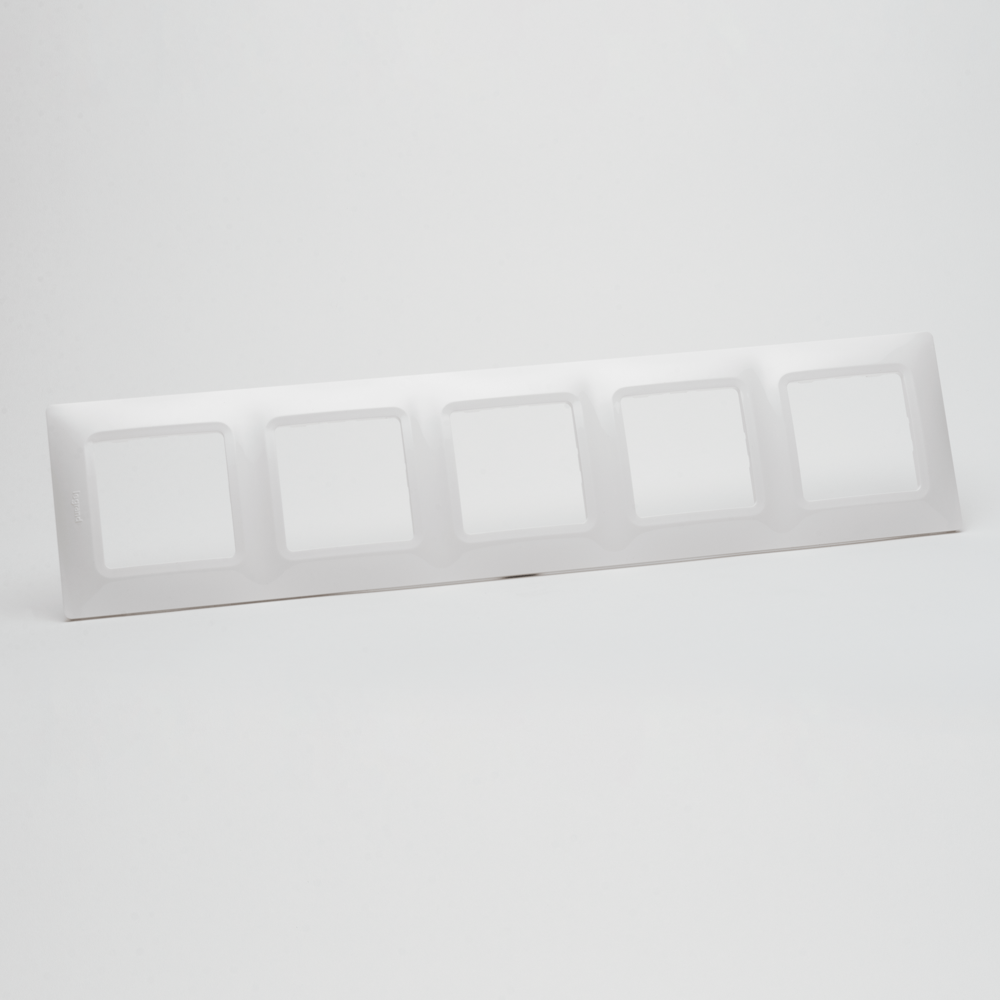 Legrand Salbei Abdeckrahmen 5-fach, weiß