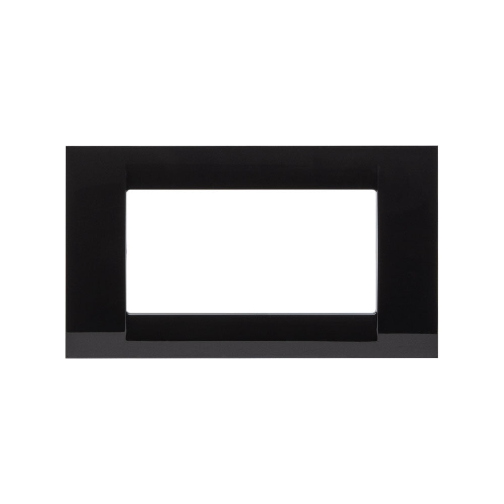 Gewiss System Abdeckrahmen Virna, 4 Module, schwarz