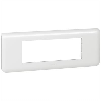 Legrand Mosaic Abdeckrahmen 6 Module waagerecht, weiß