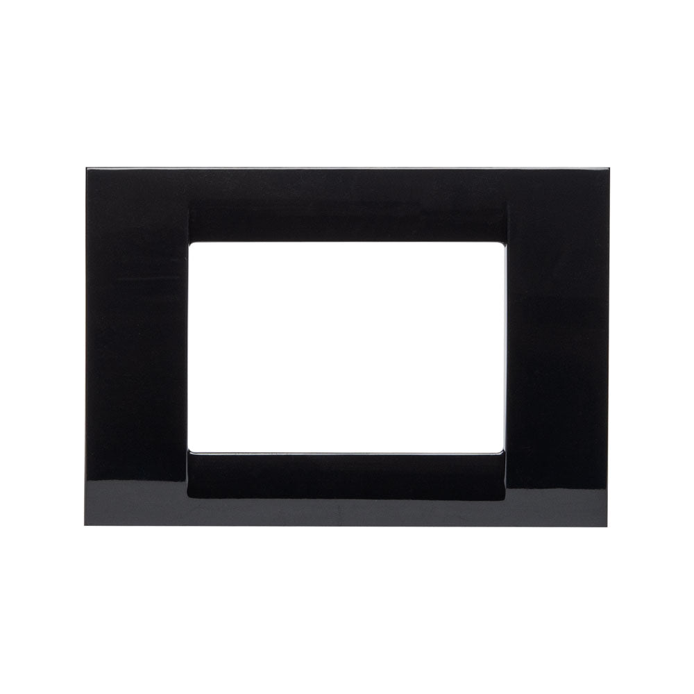 Gewiss System Abdeckrahmen Virna, 3 Module, schwarz