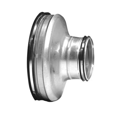 Lindab RCU 500/400 – Reduzierstück, kurz, Rohr 500 mm