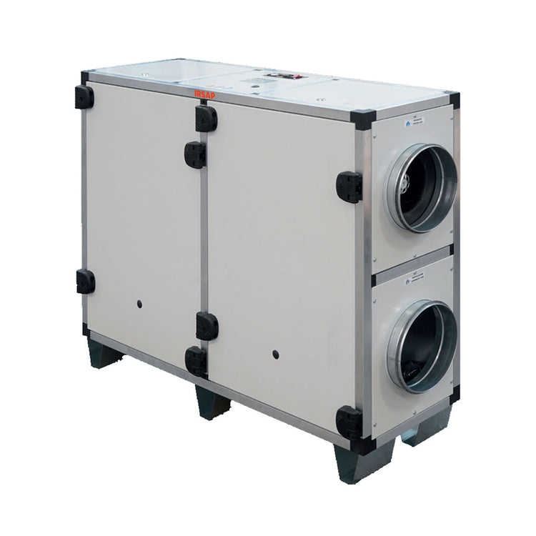 Irsap Doppelfluss-Lüftungsgerät mit Wärmerückgewinnung, horizontale oder vertikale Installation, LCD-Bedienung, Luftdurchsatz 2620 m³/h REC EC 3000 URED300HTL1EC0M