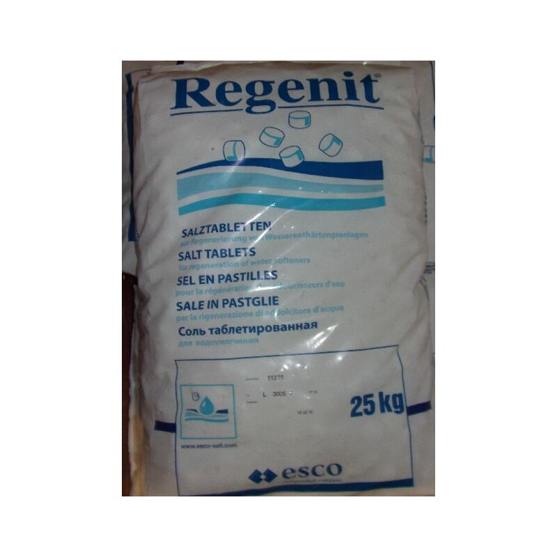 Regenit Salztabletten zur Regenerierung von Wasserenthärtungsanlagen Sack 25kg