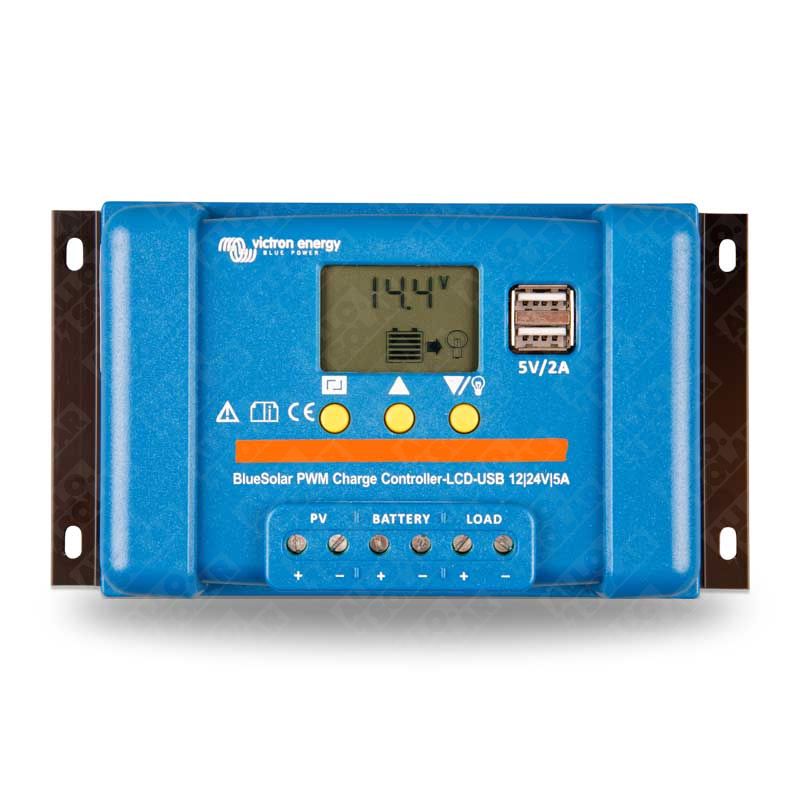 Victron Energy 5A PWM - LCD - USB - BlueSolar