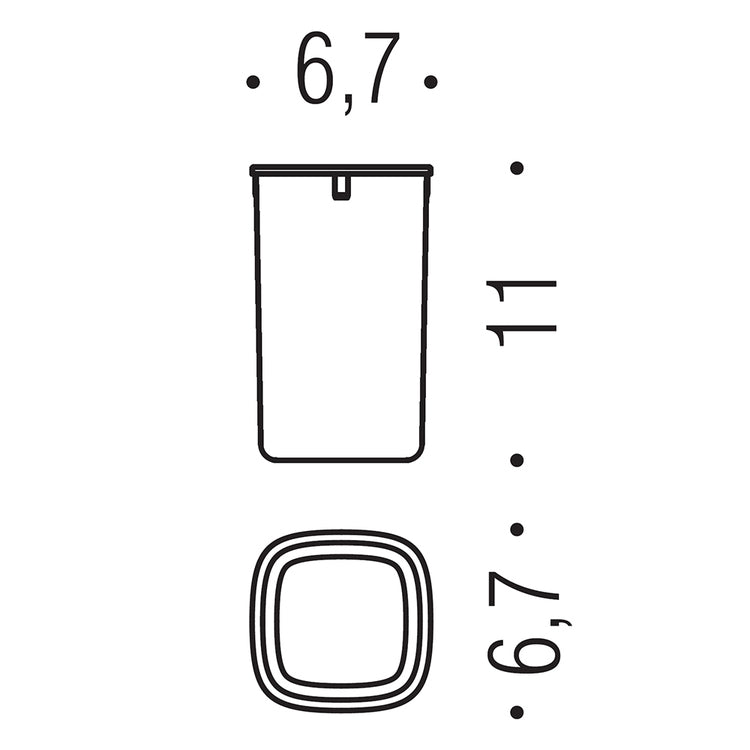 Colombo Design Ersatz-Glas, Kunststoffmaterial RICAMBIO B30520