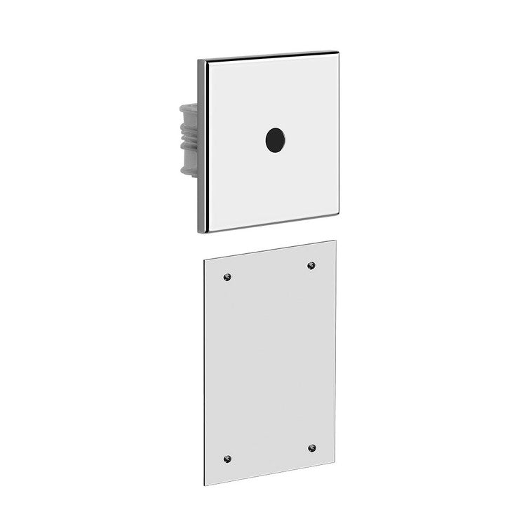 Gessi Relief elektronische Wandfernbedienung mit Gehäuse zur Einstellung von Temperatur und Durchfluss, Chromfinish RILIEVO 59029#031