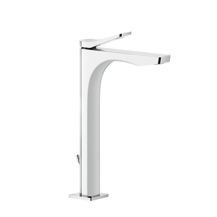Gessi Waschbeckenmischer H. 30 cm, mit Ablauf und Anschlussflexschläuchen, Kartusche 25 mm, Chromoberfläche RILIEVO 59003#031