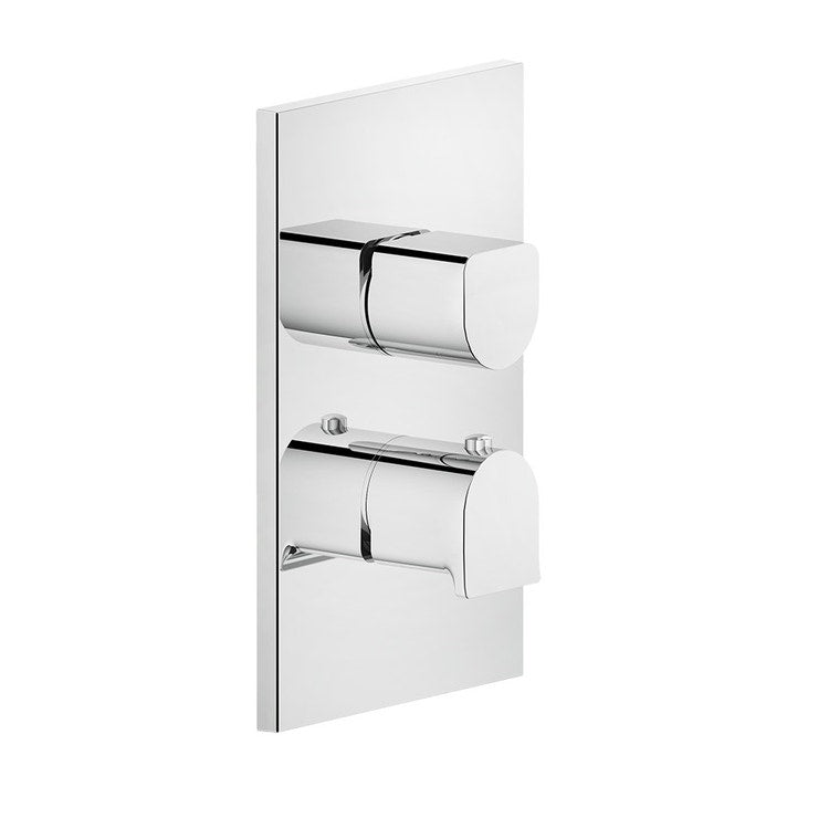 Gessi Thermostatduschmixer, wandmontiert, 2-Wege, ohne eingebaute Karosserie, Chromfinish RILIEVO 59134#031