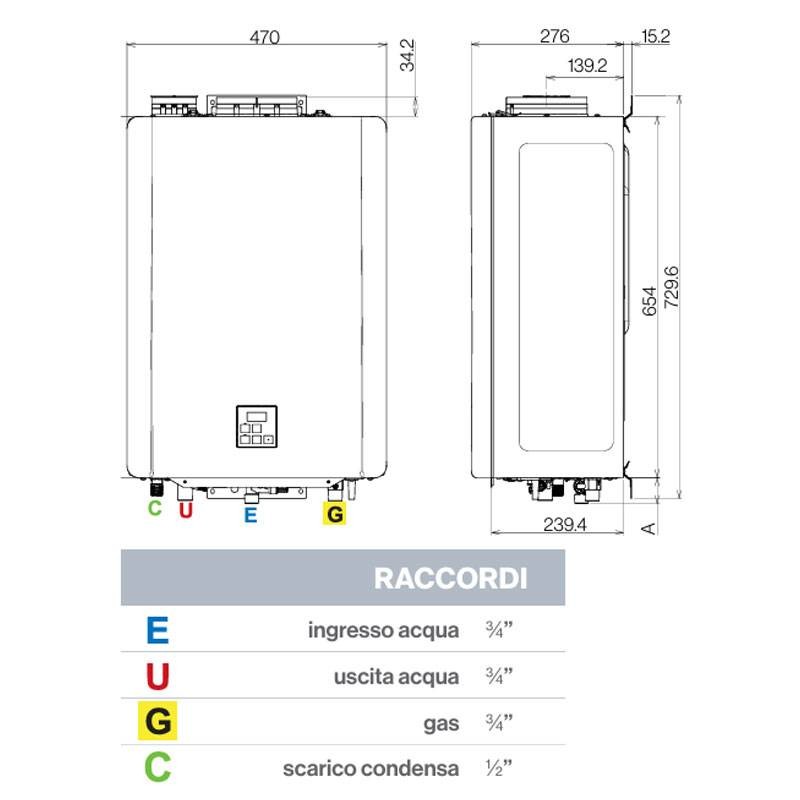Rinnai REU-NB3242FFC-E Warmwasserbereiter