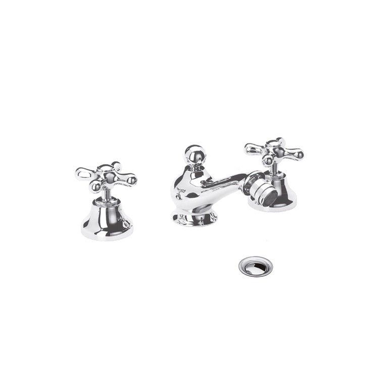 Bellosta Wärmetauscher 3 Löcher für Bidet, mit Ablauf, Chromoberfläche ROMINA 01-0307/7/C