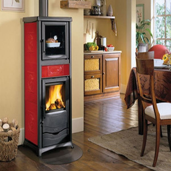 Nordica Holzofen aus Gusseisen La extraflamme MOD. Rossella Plus Ofen EVO 9,1 KW