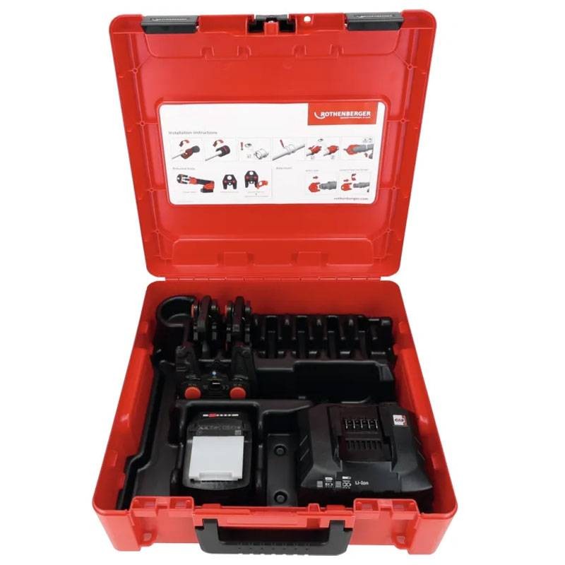 Rothenberger Romax Nano Set Pressgerät mit Backen