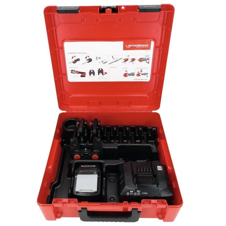 Rothenberger Romax Nano Set Pressgerät mit Backen