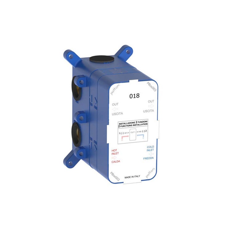 Rubinetteria Paffoni Unterputzkörper mit 2 Auslässen für Dusche PBOX003