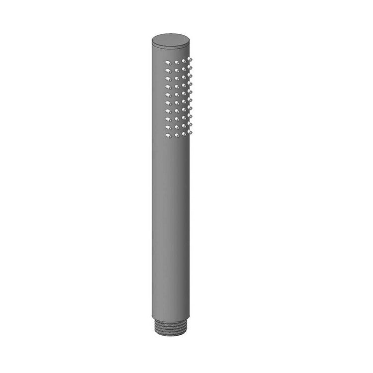 Rubinetteria Paffoni Einhand-Duschkopf Ø 2,4 cm, Weiß, Edelstahl-Finish INOX TECH ZDOC132AC