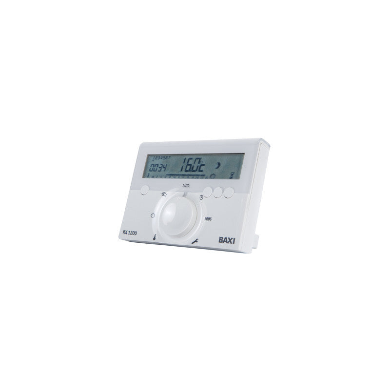 Solarics Baxi 7216911 – Programmierbarer digitaler Funk-Raumthermostat RX 1200