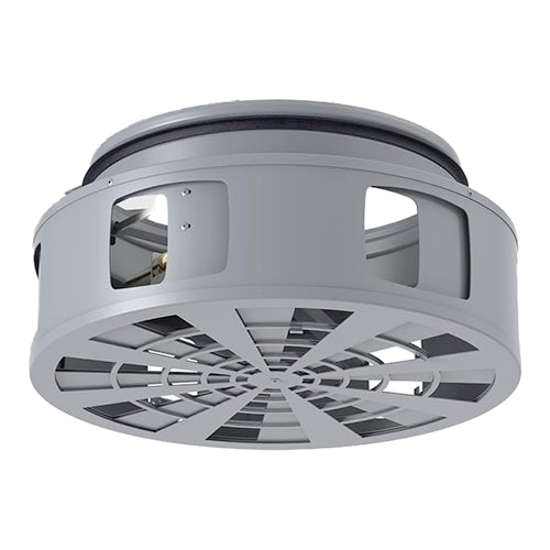Systemair BURE-250-M2-SG – Großraum-Luftdurchlass, Ø 250 mm, 230-V-Antrieb, grau RAL 7001