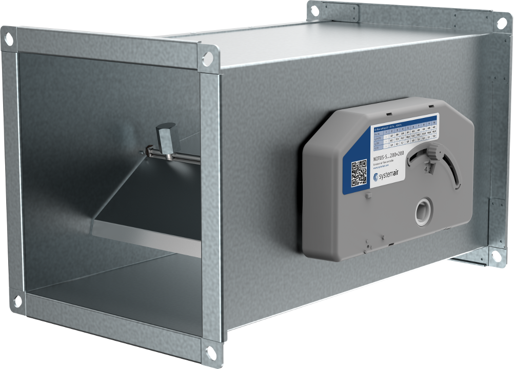 Systemair NOTUS-S-400x200-M0 – Konstant-Volumenstromregler, 400 × 200 mm, manuell einstellbar