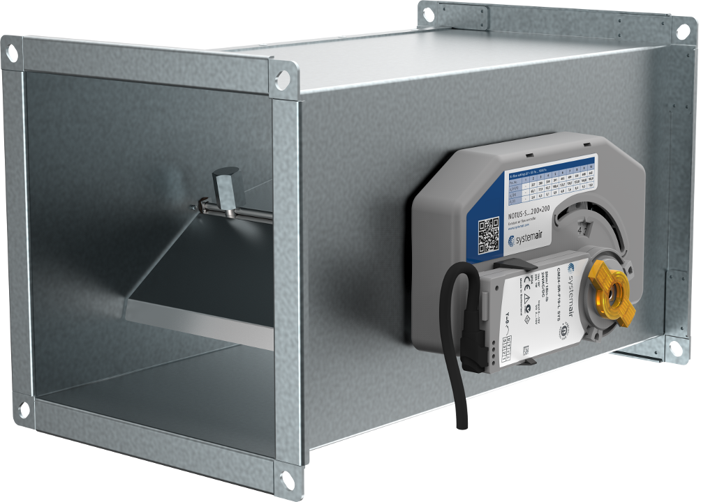 Systemair NOTUS-S-400x250-M2 – Konstant-Volumenstromregler, 400 × 250 mm, Ausführung M2 mit Stellantrieb