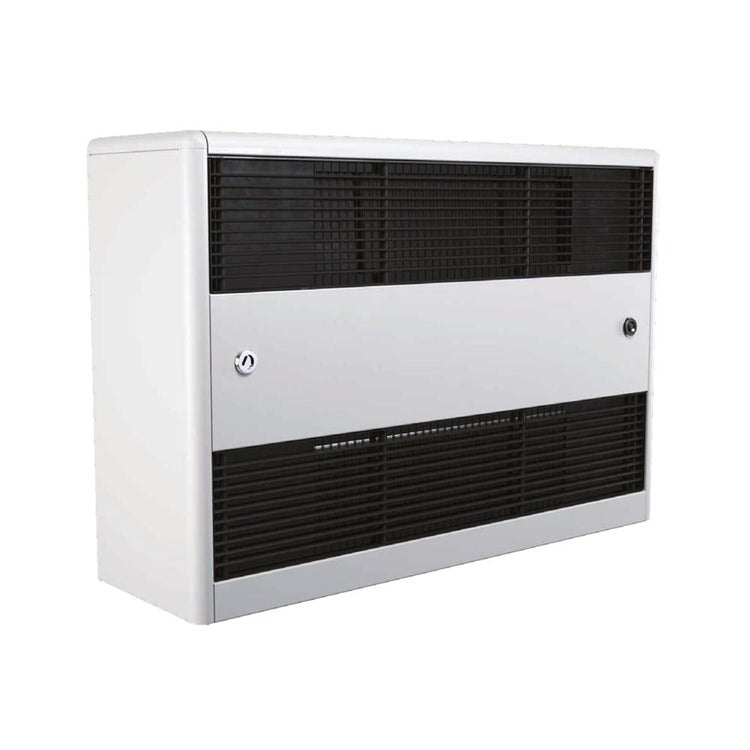 Sabiana Carisma CRC 64+1 MVI Gebläsekonvektor mit Radialventilator mit asynchronem Elektromotor mit zwei Wärmetauschern, geeignet für die Installation an öffentlichen Orten, vertikales mobiles Gehäuse 4 Reihen+1 0070514