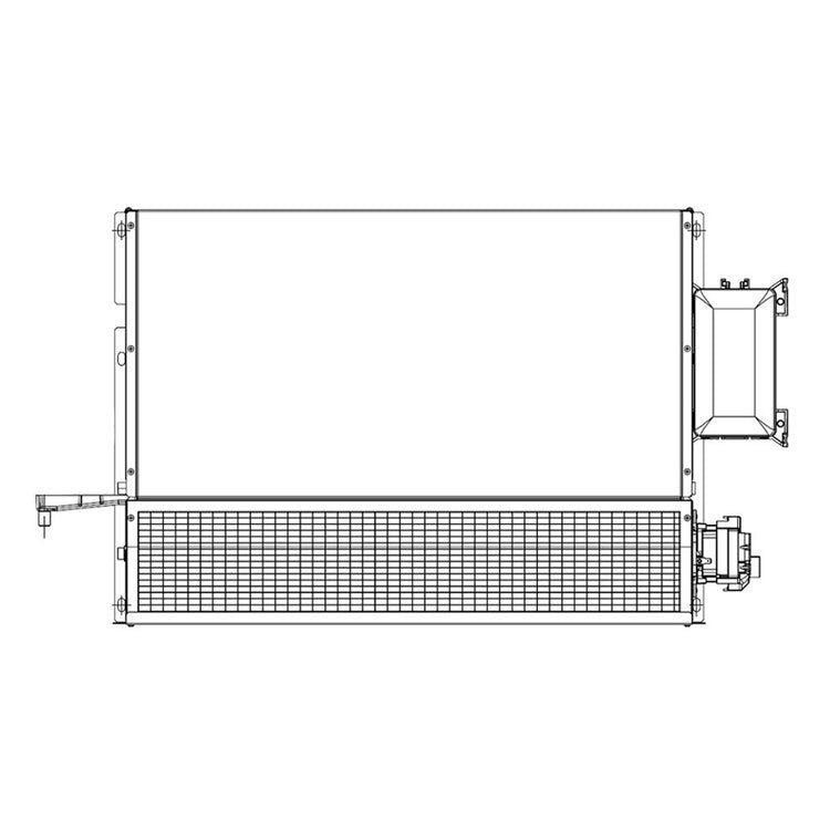 Sabiana Carisma Whisper CFF-ECM-IV-3V 30 Eingelassener Wohnraum-Gebläsekonvektor mit 3-Wege-Ventil (linke Anschlüsse) 0071223