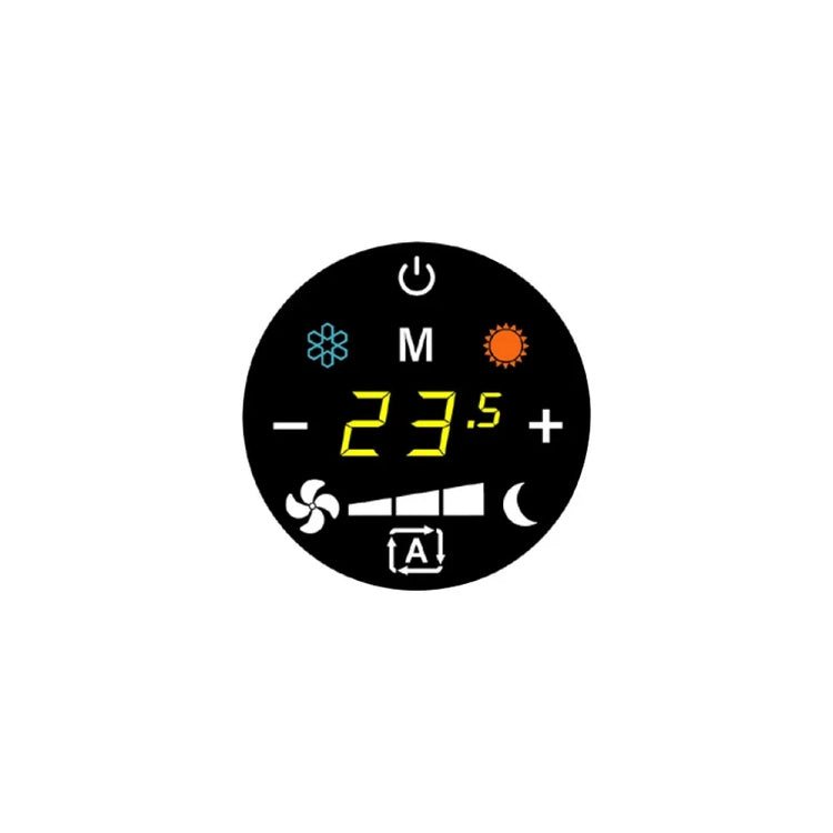 Sabiana CB-Touch-S Bord-Touch-Steuerung, automatische Geschwindigkeitsregelung, mit elektronischem Thermostat und Lüftungs-/Sommer-/Winter-Wahlschalter, separat geliefert 9066903