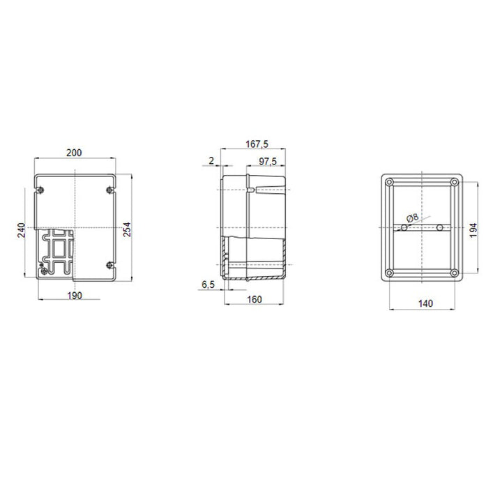 Gewiss GW44438 Abzweigkasten IP56