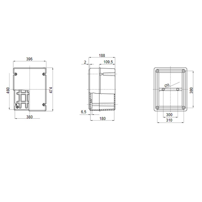 Gewiss GW44221 Abzweigkasten IP56