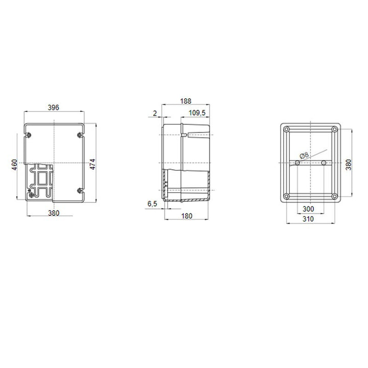 Gewiss GW44221 Abzweigkasten IP56