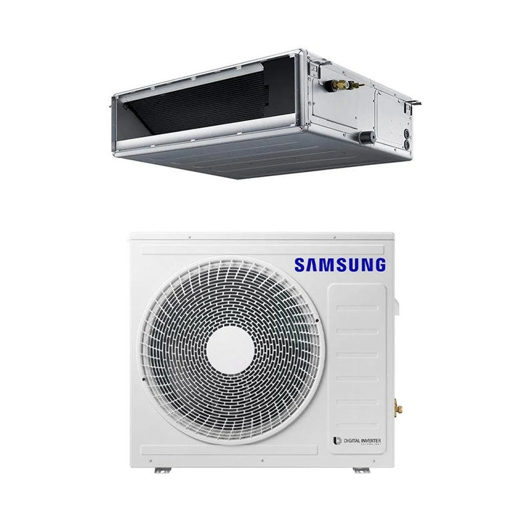 Samsung Monosplit-Klimagerät Kanalgerät mittlere Pressung, Inverter – Außengerät 6,8 kW, Innengerät 24000 BTU AC071RXADKG/EU+AC071RNMDKG/EU