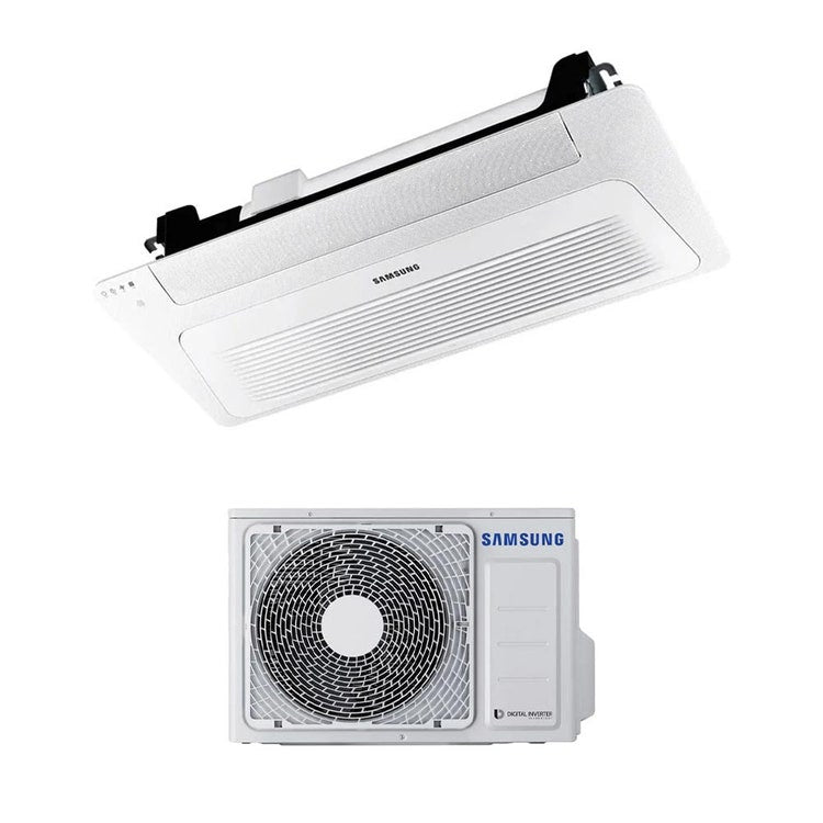 Samsung Monosplit-Klimagerät 1-Wege-Kassette WINDFREE, Inverter – Außengerät 2,6 kW, Innengerät 9000 BTU AC026RXADKG/EU+AC026RN1DKG/EU