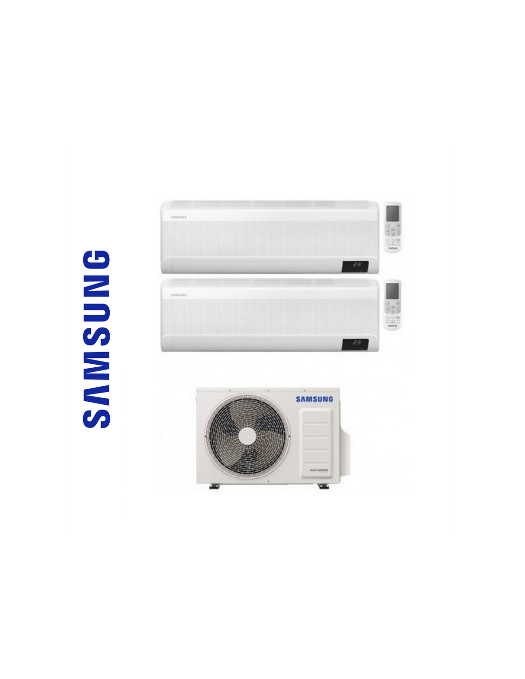 SAMSUNG Climatizzatore DUAL 9000+9000 btu A+++ WiFi WINDFREE AVANT AJ050TXJ2KG/EU R32 KIT-AJ050TXJ2KG-KIT99